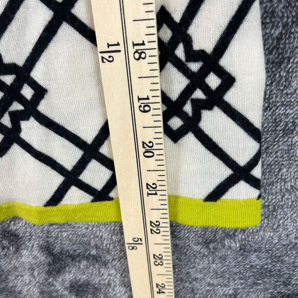 Spartina 449 100% Merino Wool Seven Oaks Cardigan Geometric Women's S *Read - Picture 13 of 15